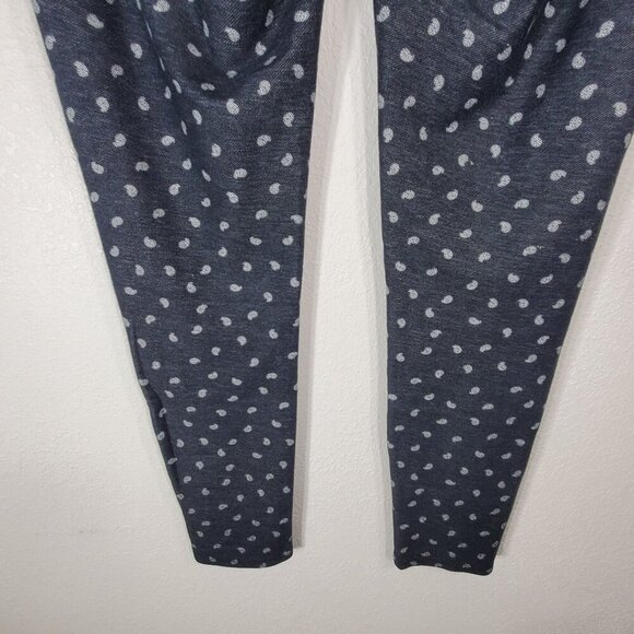 MICHAEL KORS Womens Designer Paisley Jeggings Blue White Size Medium Stretch M - Picture 7 of 12